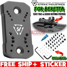 Strike Industrie SHOTGUN OPTIC MOUNT FOR BERETTA 1301 TAC A300 ULTIMA PATROL BLK