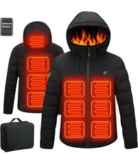Heating Jacket For Men And Women Size Large 10000mah Battery Pack 3 Modes