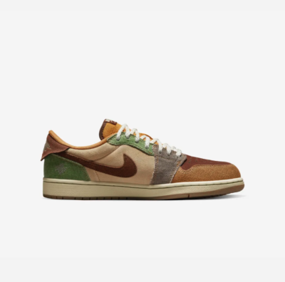 Nike Jordan 1 x Zion Williamson Low OG Flax and Oil Green DZ7292