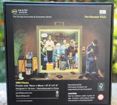 100 % COMP .PARALLEL PUZZLE VOL. 1  1000 PIECE JIGSAW-THE ELEVATOR PITCH