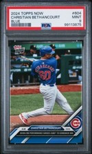 2024 Topps Now 7-RBI Blue #604 Christian Bethancourt Chicago Cubs /49 PSA 9