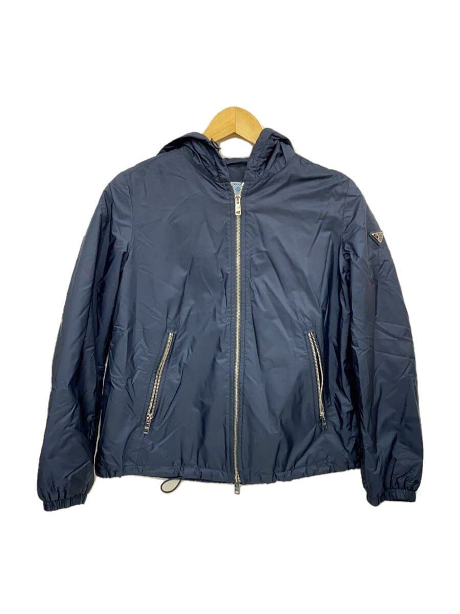PRADA Nylon Jacket Triangle Logo 38 Navy 29Q597 Used | eBay PRADA Nylon Jacket Triangle Logo 38 Navy 29Q597 Used | eBay
