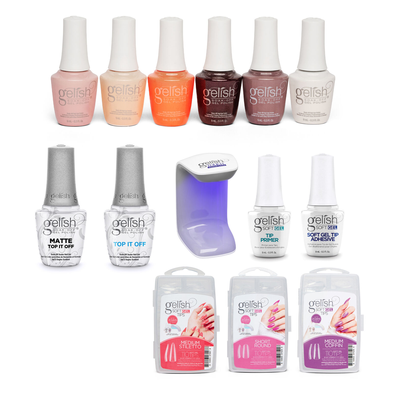 Cheap bargain Gelish Best Sellers Collection Gel Polish Ki OFFicial site 330 Count Tip Nail