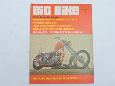 Big Bike Magazine Aug 1970 Chopper Hog Banzai Kawasaki Mach III Yamaha B12693