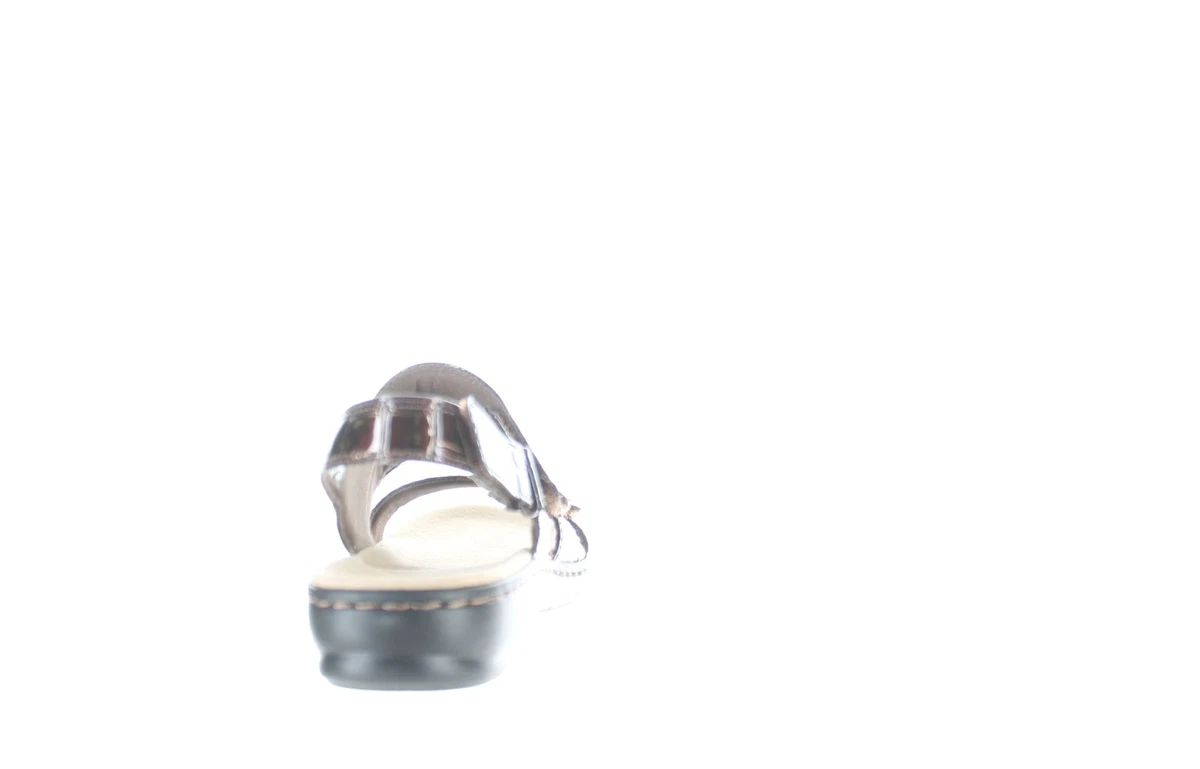 Clarks Womens Leisa Melinda Brown Slingbacks Size 7 Wide