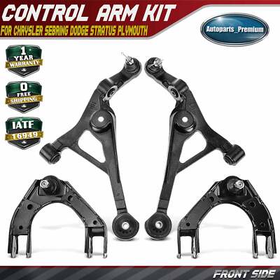 4x Front Control Arm & Ball Joint Assy for Chrysler Cirrus Sebring Dodge Stratus