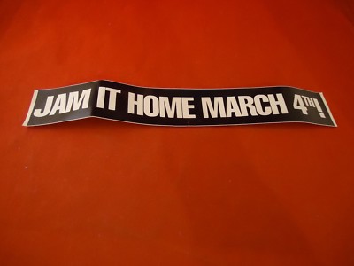 NBA Jam Super Nintendo SNES Sega Genesis Promotional Release Date Promo Sticker