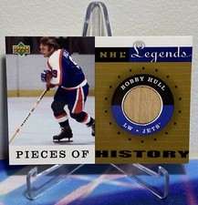 2001-02 Upper Deck PIECES OF HISTORY BOBBY HULL #PH-BH NHL LEGENDS STICK
