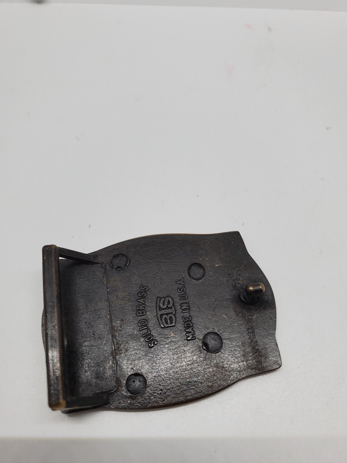 BTS Solid Brass Train Belt Buckle engine Locomoti… - image 2