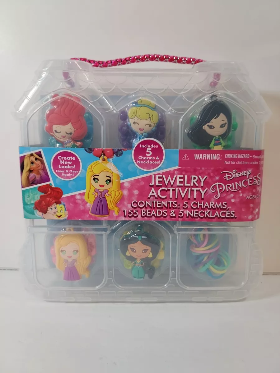 Tara Disney Princess Necklace Activity with Princess Charms with Carry Case NEW