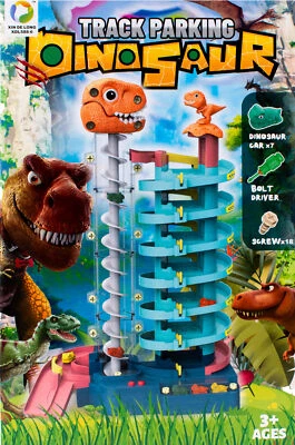 JOOTECH Track Parking | Parkgarage | Dino Parking | Dino Rutsche | Dino Cars | ab 3 Jahr