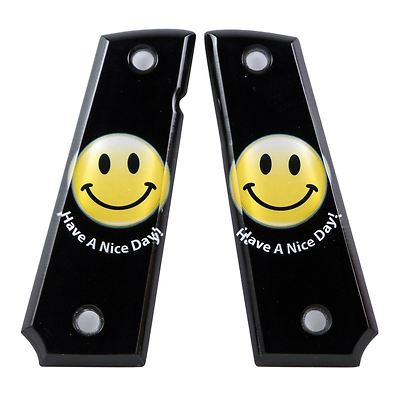Custom 1911 Full Sze Damond Polsh Ergonomc Acrylc Grps Hello Salor | eBay