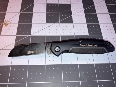 Cspkd2 Edgeforce Pocket Knife 2.58'' Blade D2 Steel Stonewash Black Oxide Finish 