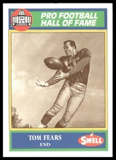 Tom Fears 1990 Swell Greats #50 Los Angeles Rams