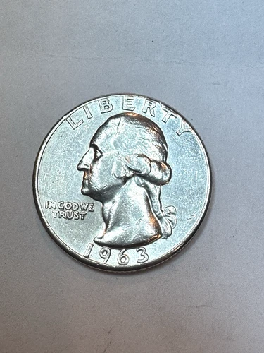 1963 (P) Washington Quarter 90% Silver - Fine