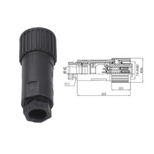 7 PIN-Plug Connector For REXROTH For MOOG For For PARKER Proportional Valve-Plug