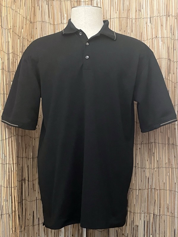 Nike Golf Mens SS 3-Button Polo-Size Large-100% Nike FitDry Polyester