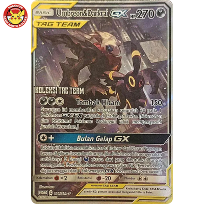 Umbreon Darkrai GX Promo 177/SM-P Tag Team Pokemon Indonesia | eBay