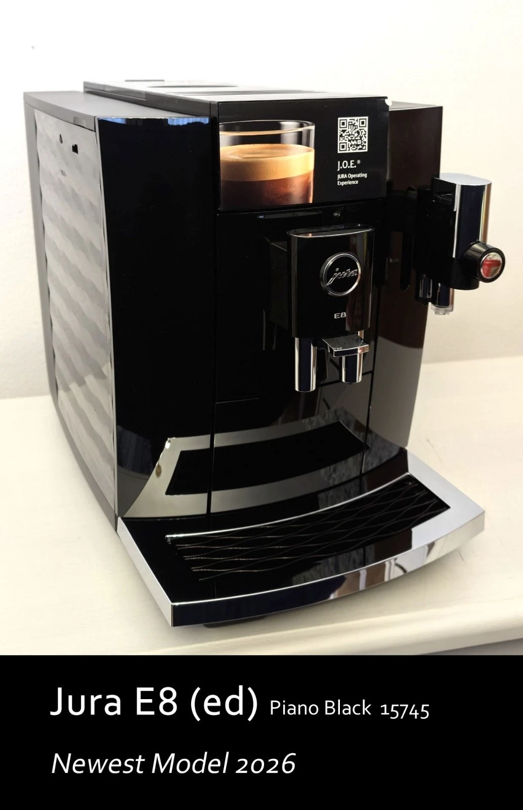 JURA E8 (ED) Piano Black 15745, Newest Model, Aut. Espresso Machine - NEW!
Opens in a new window or