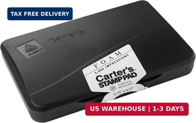 Carter's Stamp Pad Black Ink (21381) 166850 Black Ink Pad Rubber Stamp Foam Eco