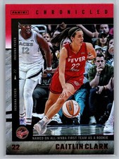 2025 Panini Chronicled WNBA CAITLIN CLARK #17 “First Team” RED HOLO FOIL Fever