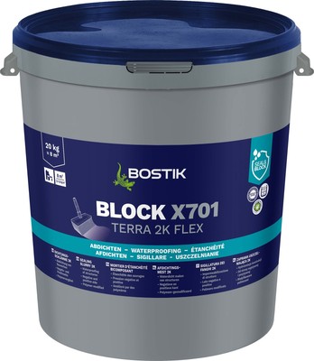 Bostik Block X701 Terra 2K Fley zwei Komponenten Dichtungsschlämme 20 kg