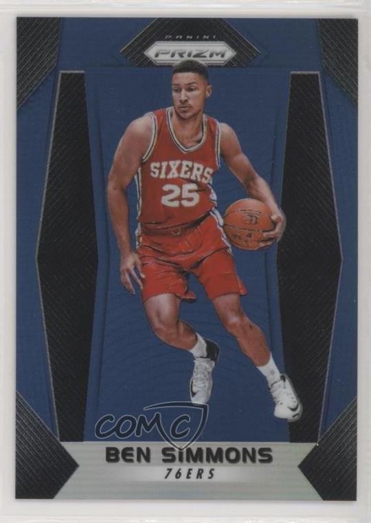 2017-18 Panini Prizm Blue Prizm 175/199 Ben Simmons #9 0a6
