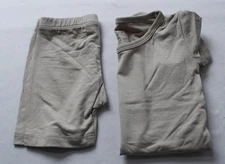 Kyte Baby Baby's Solid Short Sleeve Bamboo PJ Set WR4 Beige Size 18-24M NWT