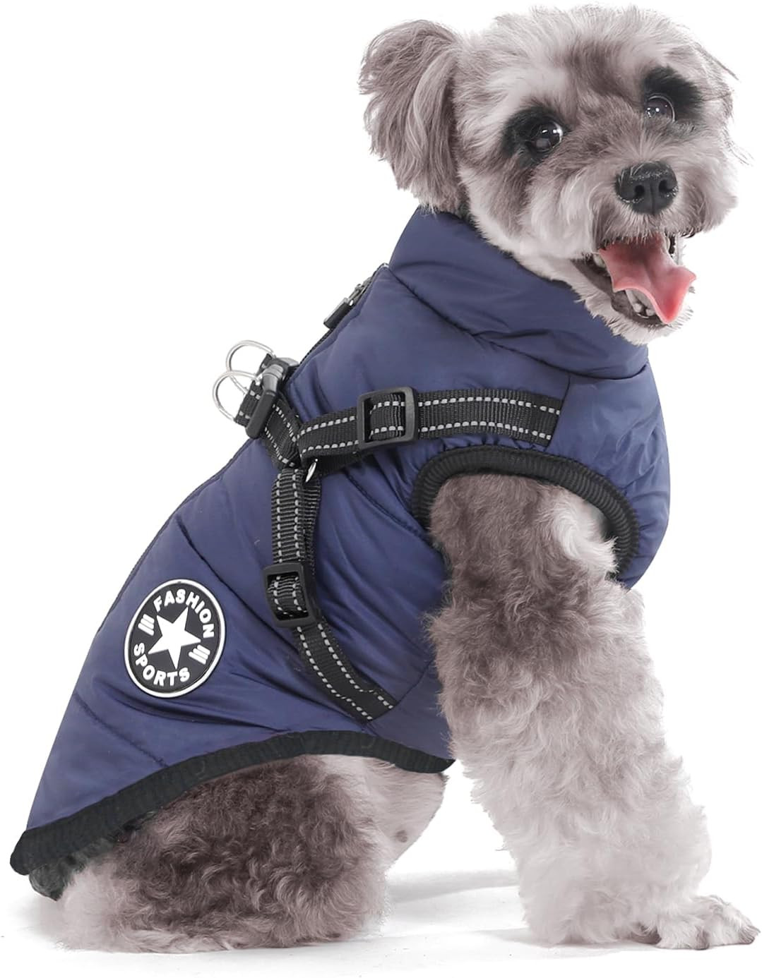 Cappotto Cane Invernale, Caldo, Cappotto per Cani Con Pettorina, Impermeabile, L