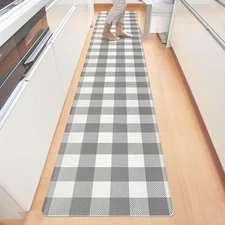 Long Kitchen Runner Rug - Cushioned Anti-Fatigue Floor Mat 17.3x94 Inches, Gr...