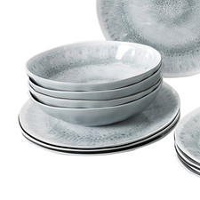 Brunner Melamin-Geschirrset Lunch Box Pearl 16tlg Grau – Bild 2