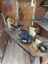 Used Myford ML8 wood turning lathe with accessories and new unused motor.