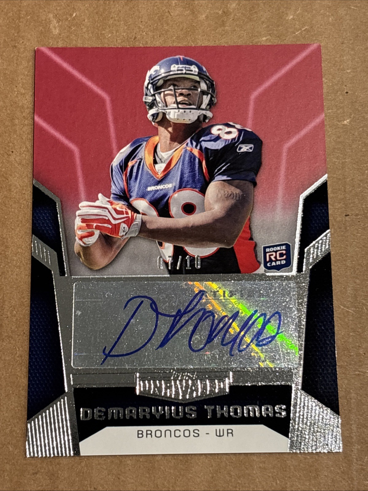 Demaryius Thomas Topps Unrivaled #116 Autograph Red