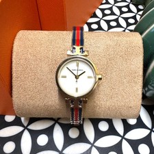 NEW Tory Burch TBW1406 Kira Tri-Tone Watch Ivory Dial Stainless Steel  TBW1406