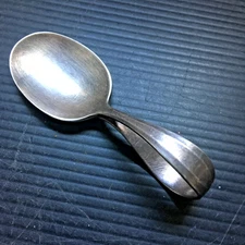 Vintage 1960s Community Plate Silver Baby Infant Feeder Spoon 3.5"L x1.25"W