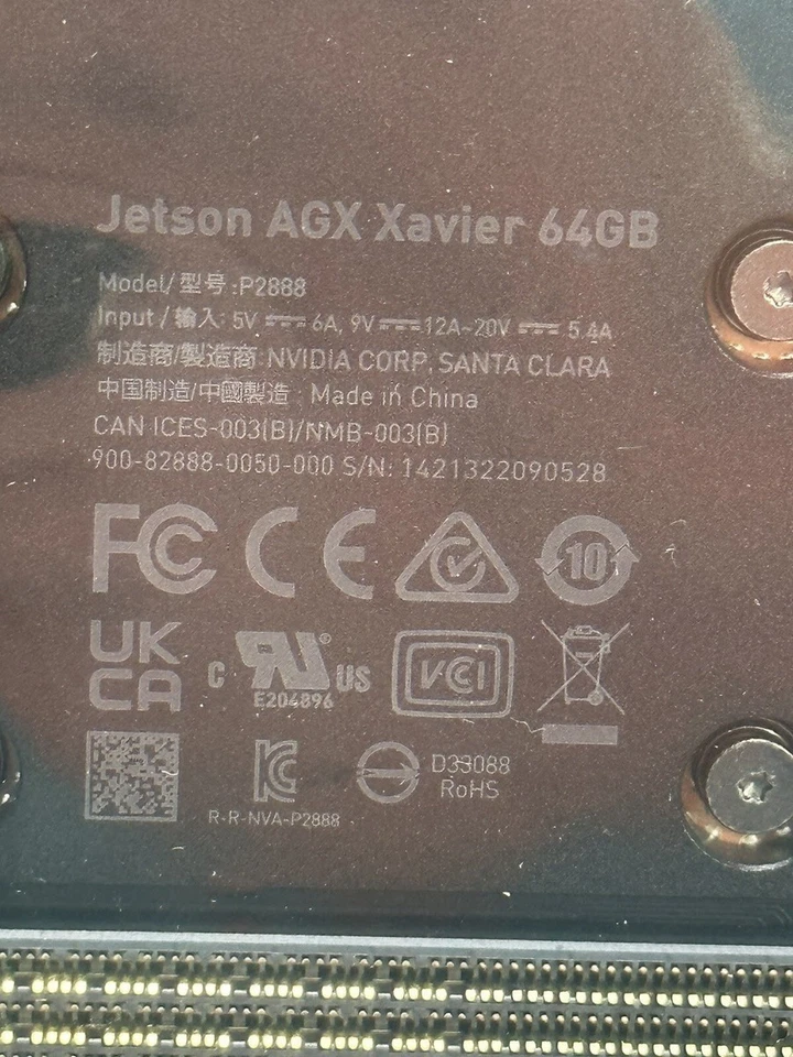NVIDIA Jetson AGX 64GB Xavier AI Embedded Core Board 64GB 900-82888-0050-000 - Image 2 of 2