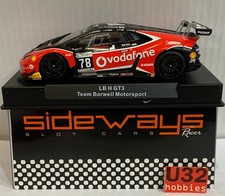 Slot Car racer sideways SWCAR01E Lamborghini Huracan GT3 #78 Team Barwell