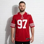 Mens NIKE San Francisco 49ers Nick Bosa #97 Footback Jersey Red Size XL