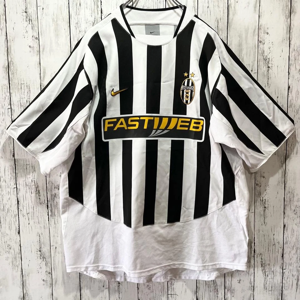 Nike Juventus 03/04 Del Piero No.10 Jersey XL Blanco/Negro - Usado Estado - Imagen 2 de 4