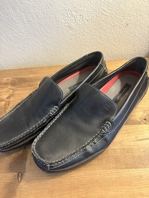 Tommy Hilfiger Solid Black Slip On Shoes Slippers Adult Men's Size 13