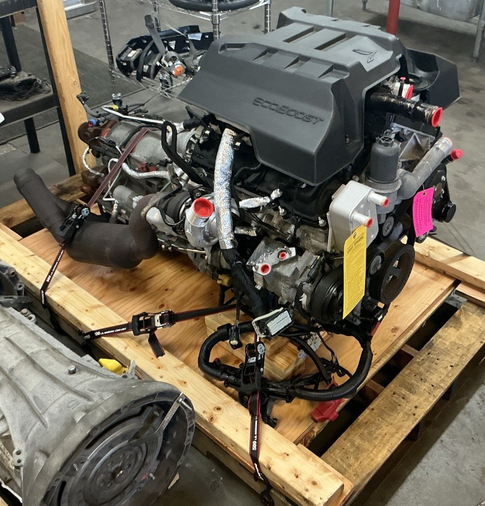 2015-2017 FORD F150 2.7L TWIN TURBO ECO BOOST ENGINE & 2WD TRANSMISSION COMPLETE
