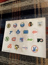 1974-75 LIPTON SOUP NHL HOCKEY DECAL SHEET STICKERS KANSAS CITY SCOUTS AHL OHL