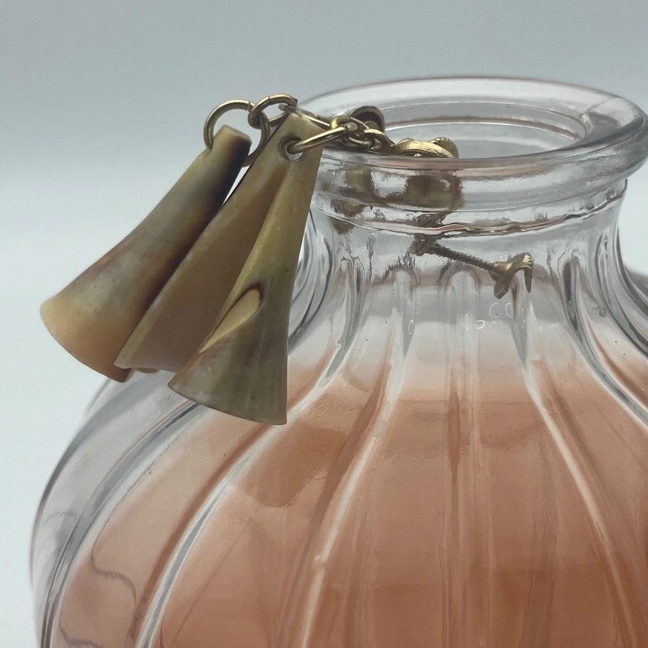 Pendientes de cuerno colgantes gota tono dorado clip vintage joyería de moda cadena colgante Foto 3 de 4