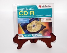 New VERBATIM LightScribe CD-R Recordable 700MB 52X 80 Min SEALED