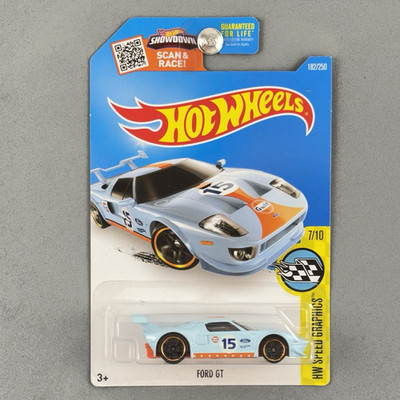 2016 Hot Wheels FORD GT Gulf Blue Livery HW Speed Graphics 7/10 182/250 