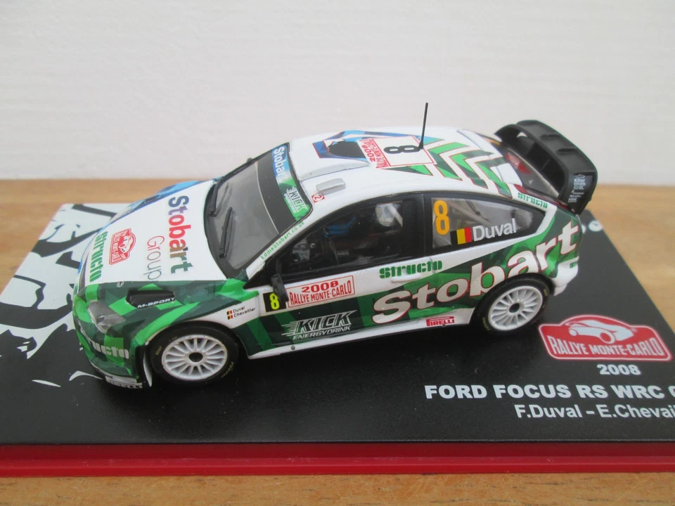 Ford Focus RS WRC 07 - Rally Monte Carlo 2008 - F. Duval - 1/43 Altaya - Image 3 of 4