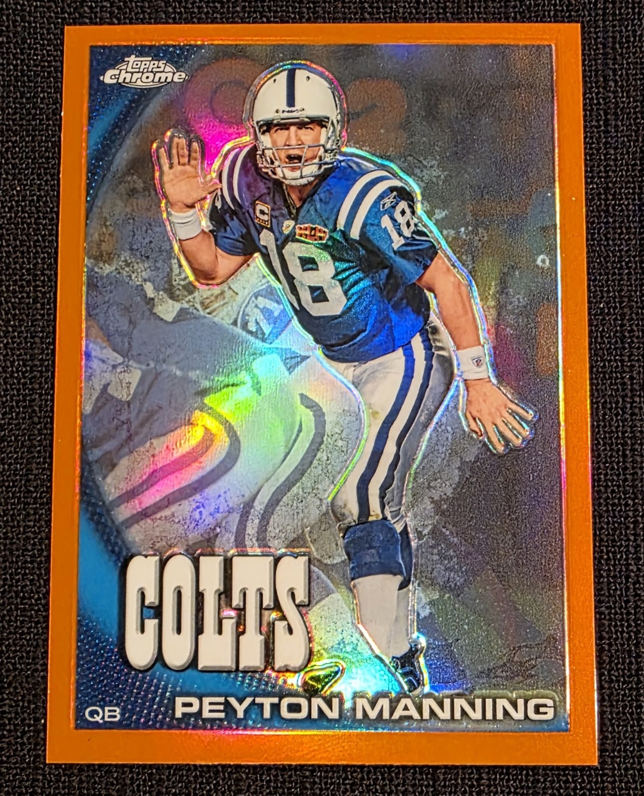 2010 Topps Chrome - Peyton Manning #C50 Orange Refractor Indianapolis Colts HOF