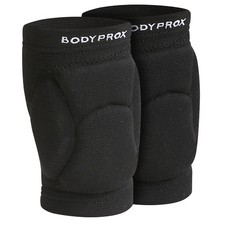 Youth Volleyball Knee Pads 8-13 Years Black Breathable Foam Pull On Unisex