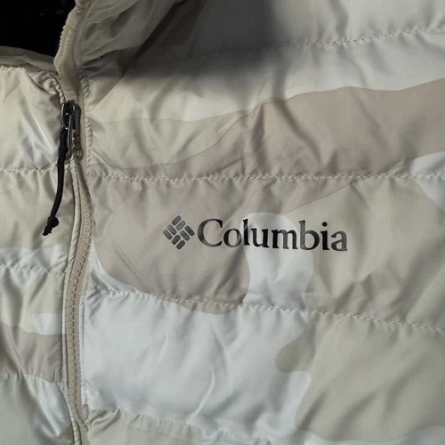 Columbia Omni-Heat Men's L /Large Camo Insulated Puffer Vest Powder Lite II Vest image 5