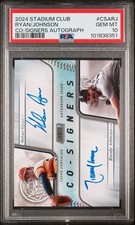 2024 Topps Stadium Club Randy Johnson Nolan Ryan Dual Auto #/25 PSA 10 POP 1